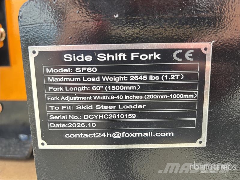GIYI GY-SF60 60 in Skid Steer Forks (Unused) Vidlica