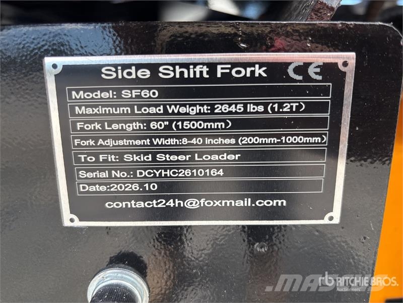 GIYI GY-SF60 60 in Skid Steer Forks (Unused) Vidlica