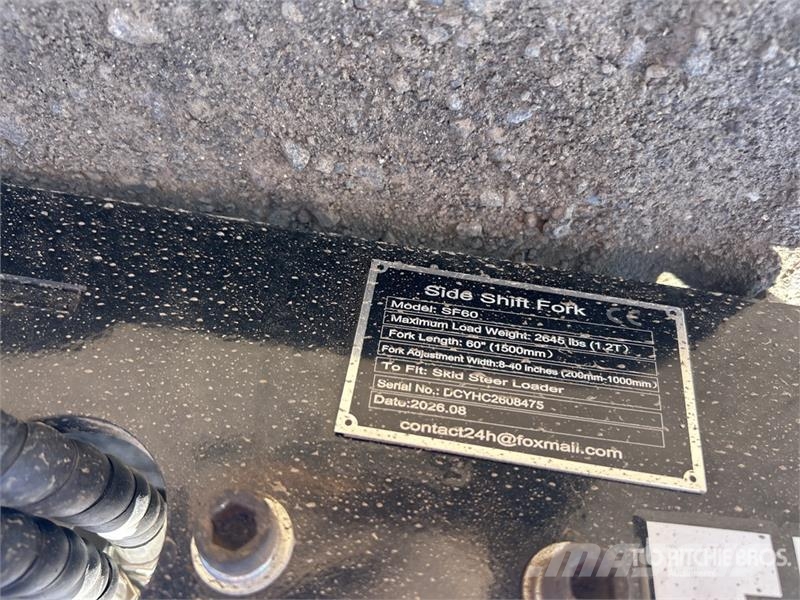 GIYI GY-SF60 60 in Skid Steer Forks (Unused) Вили