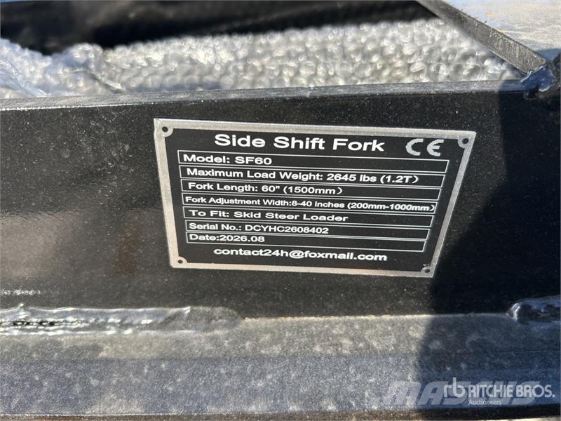 GIYI GY-SF60 60 in Skid Steer Forks (Unused) Trukkihaarukat