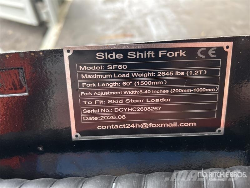 GIYI GY-SF60 60 in Skid Steer Forks (Unused) Trukkihaarukat