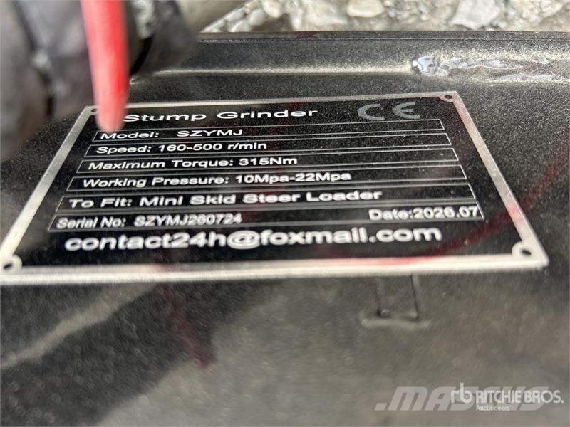  GIYI GY-SZYMJ Mini Skid Steer Stump Grinder (Unuse الكاسحات وقلابات التربة ذات المحركات