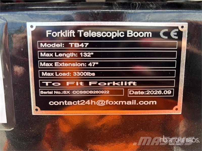 GIYI GY-TB47 132 in 3300 lb Forklift Telescopic Bo Інші компоненти
