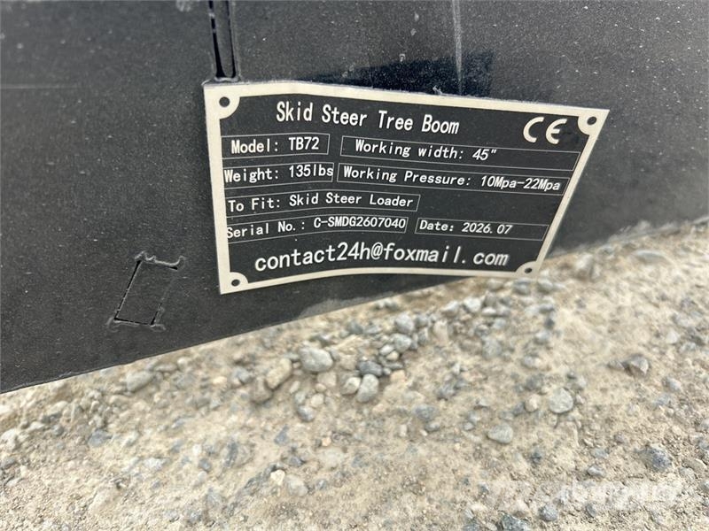  GIYI GY-TB72 Skid Steer Tree Boom Skid Steer Boom  Компоненты строительной техники