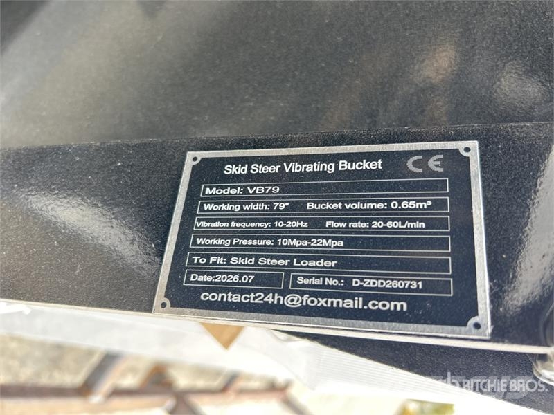 GIYI GY-VB79 79 in Vibrating Skid Steer Screening Korpe za prosijavanje