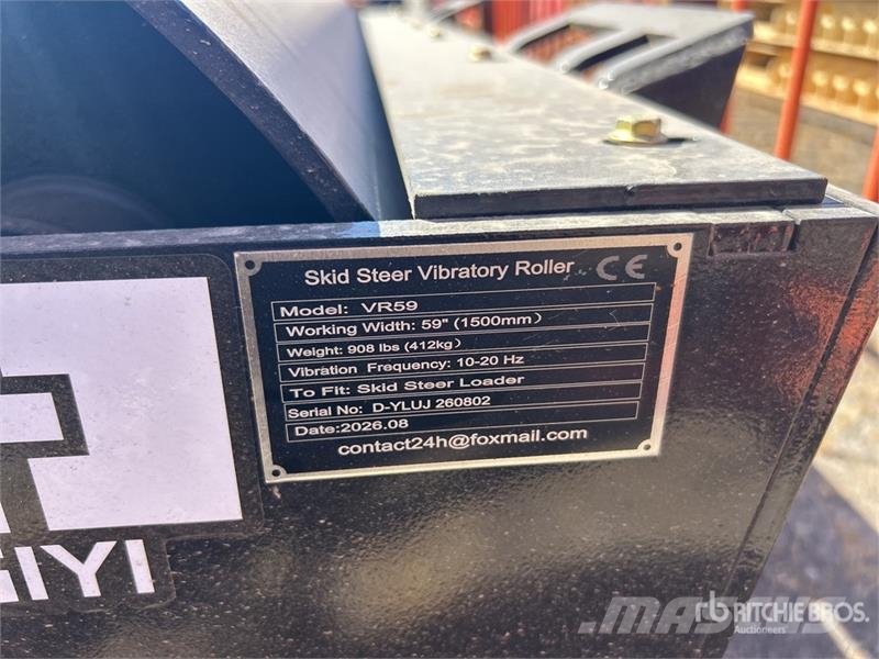 GIYI GY-VR59 59 in Skid Steer Vibratory Roller (Un Οδοστρωτήρες