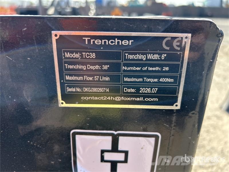 GIYI GY-Y D380 Skid Steer Trencher (Unused) Zanjadoras