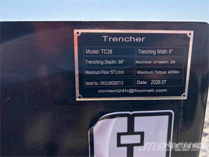 GIYI GY-Y D380 Skid Steer Trencher (Unused) Zanjadoras
