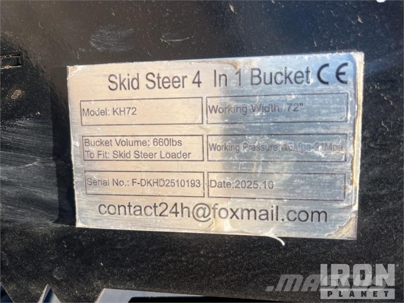  GIYI KH72 1150 mm Multi-Purpose Skid Steer Bucket  دلاء