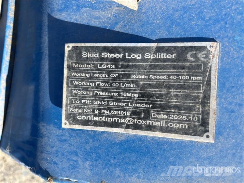  GIYI LS43 Skid Steer Log Splitter Drvosječači cjepači i rezači