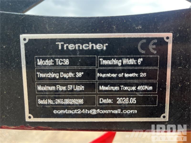 GIYI TC38 1150 mm Skid Steer Trencher (Unused) Trenchers