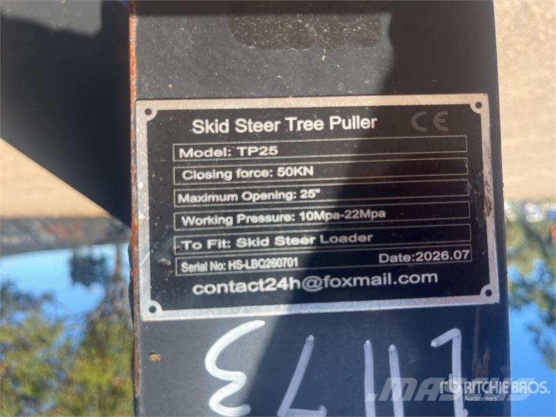  GIYI TP25 1150 mm Skid Steer Tree Shear (Unused) Shears