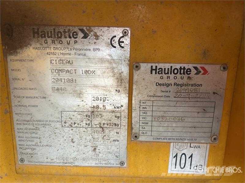 Haulotte Compact 10DX 4x4 Diesel Scissor Lift Scissor lifts