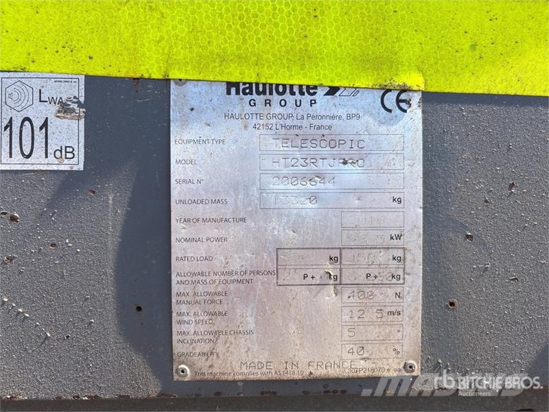 Haulotte HT23RTJPRO 4WD Diesel Articulating Boom Lift Bomliftar