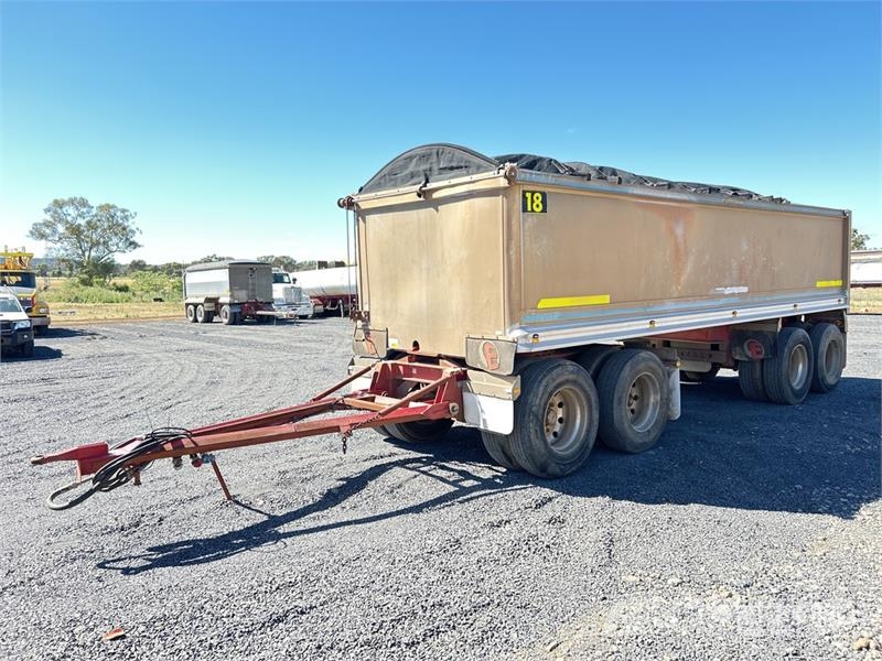 Hercules 7.3 m Quad Dog End Dump Trailer Самоскиди