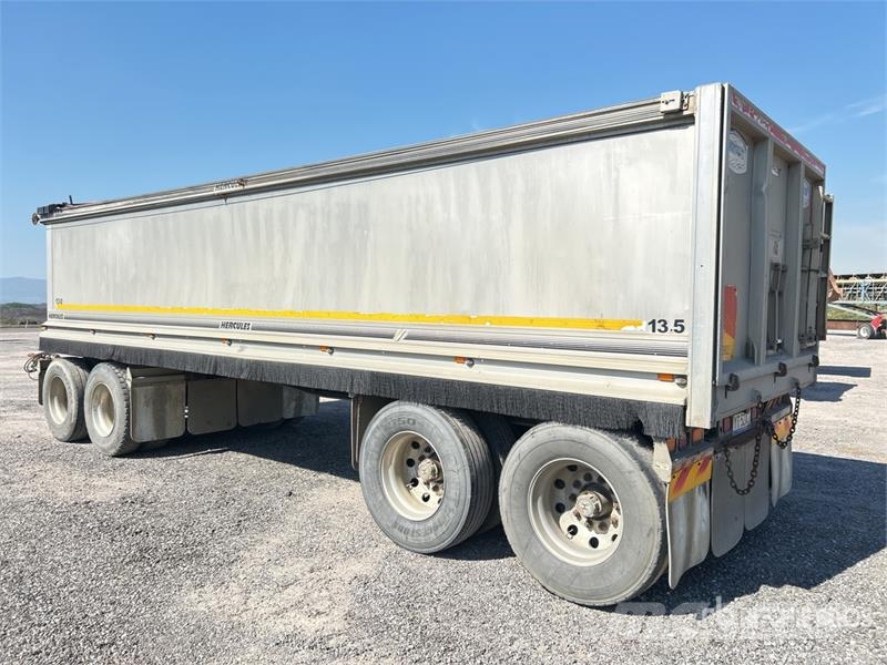 Hercules 8.2 m Quad Dog Drawbar End Dump Trailer Bañeras