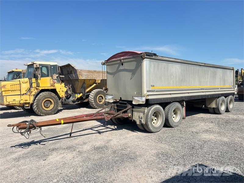 Hercules 8.2 m Quad Dog Drawbar End Dump Trailer Bañeras