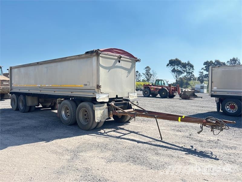 Hercules 8.2 m Quad Dog Drawbar End Dump Trailer Bañeras