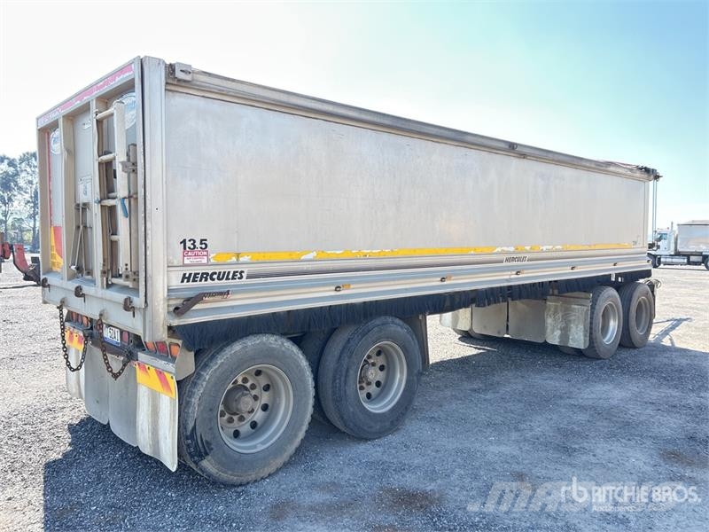 Hercules 8.2 m Quad Dog Drawbar End Dump Trailer Bañeras