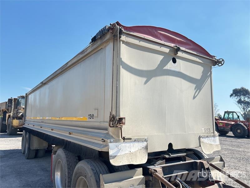 Hercules 8.2 m Quad Dog Drawbar End Dump Trailer Bañeras