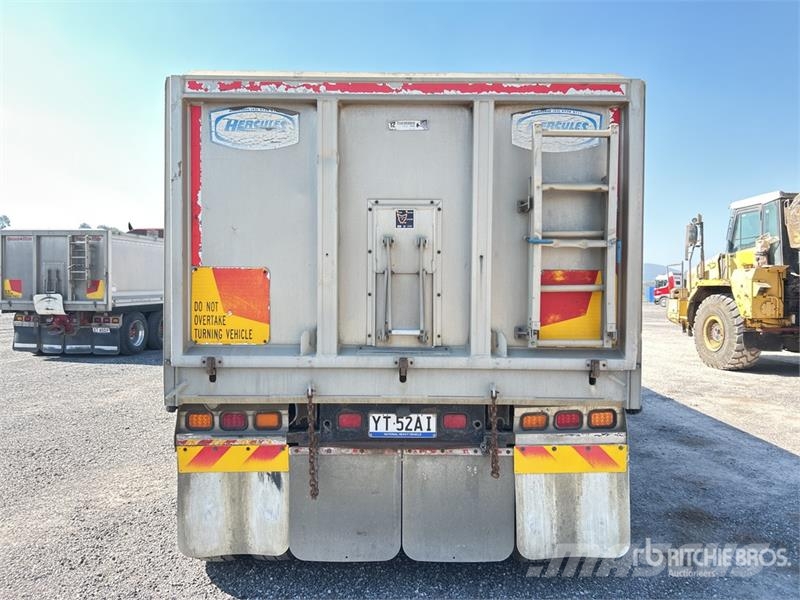 Hercules 8.2 m Quad Dog Drawbar End Dump Trailer Bañeras