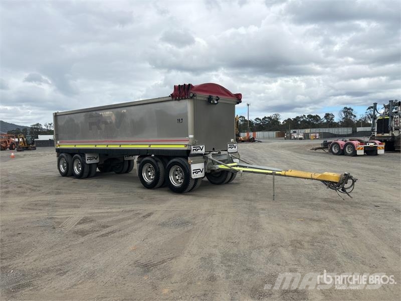 Hercules 8 m Quad Dog End Dump Trailer Sora- ja kippiperävaunut