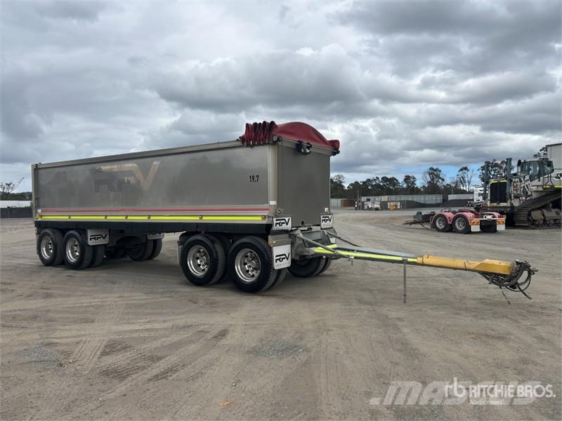 Hercules 8 m Quad Dog End Dump Trailer Sora- ja kippiperävaunut
