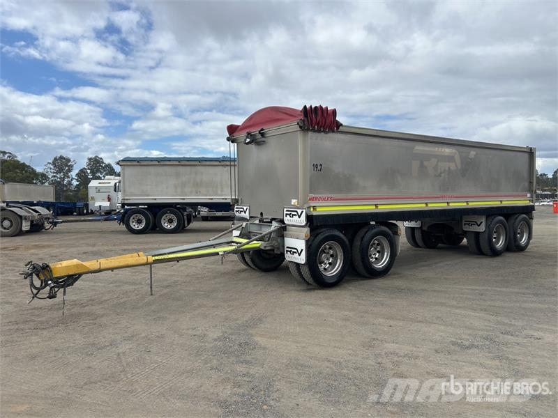 Hercules 8 m Quad Dog End Dump Trailer Sora- ja kippiperävaunut