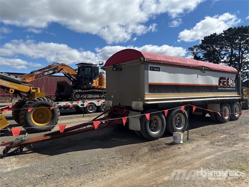 Hercules Quad Dog 7.4 m End Dump Trailer Billenő pótkocsik