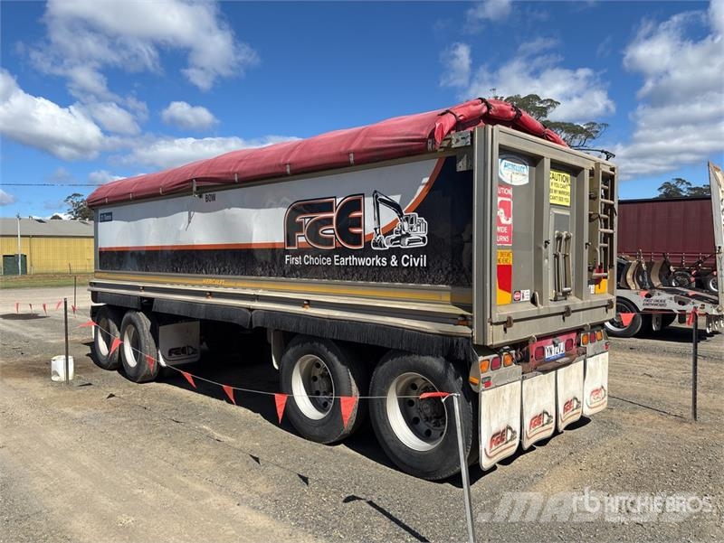 Hercules Quad Dog 7.4 m End Dump Trailer Billenő pótkocsik