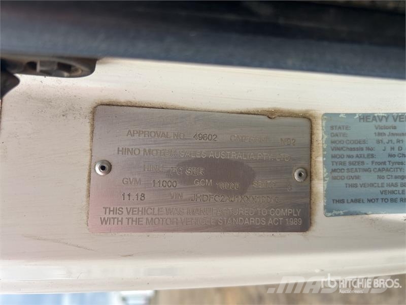 Hino FC500 1124 4x2 Lugger Truck Other trucks