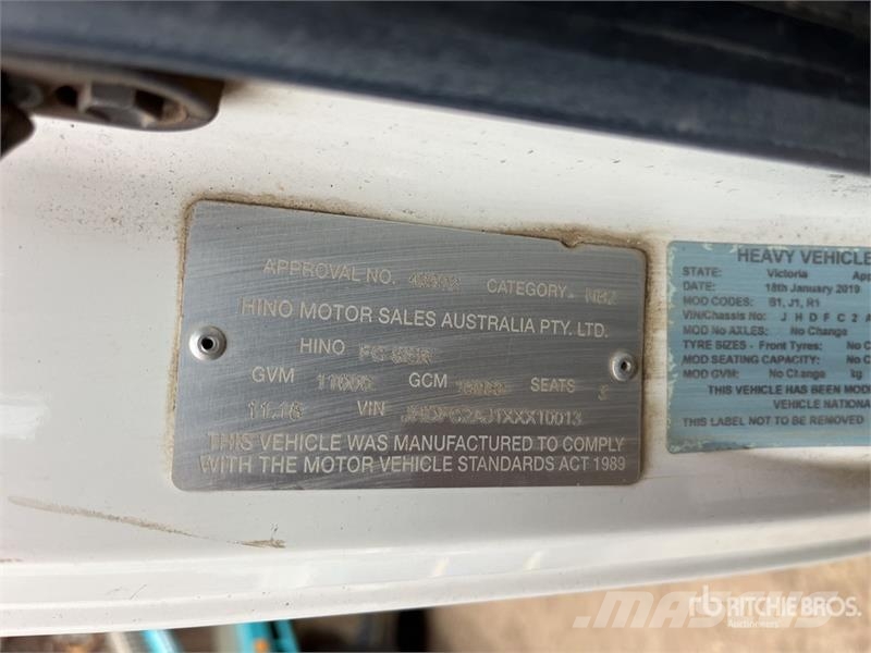 Hino FC500 1124 4x2 Lugger Truck Citi