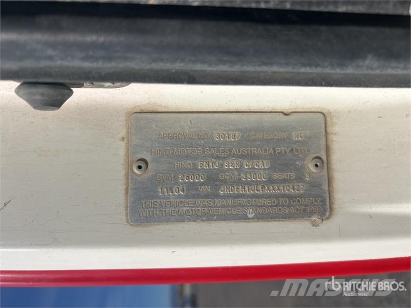 Hino FM1J 6x4 Mixer Truck (Inoperable) Domíchávače betonu