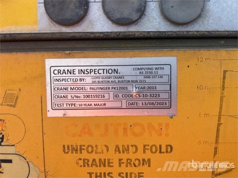 Hino Palfinger PK12001-EH 5580 kg Knuckle Boom on Hino Crane trucks