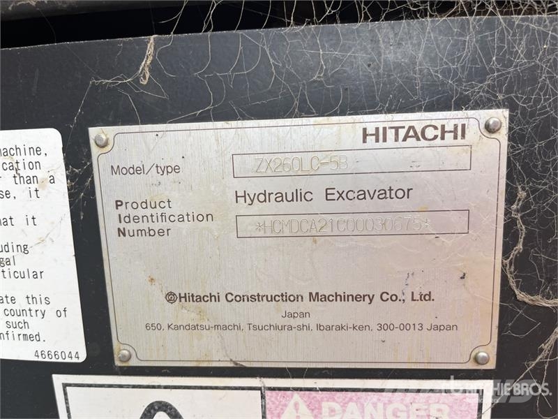 Hitachi ZX260LC-5B Tracked Excavator Roomikekskavaatorid