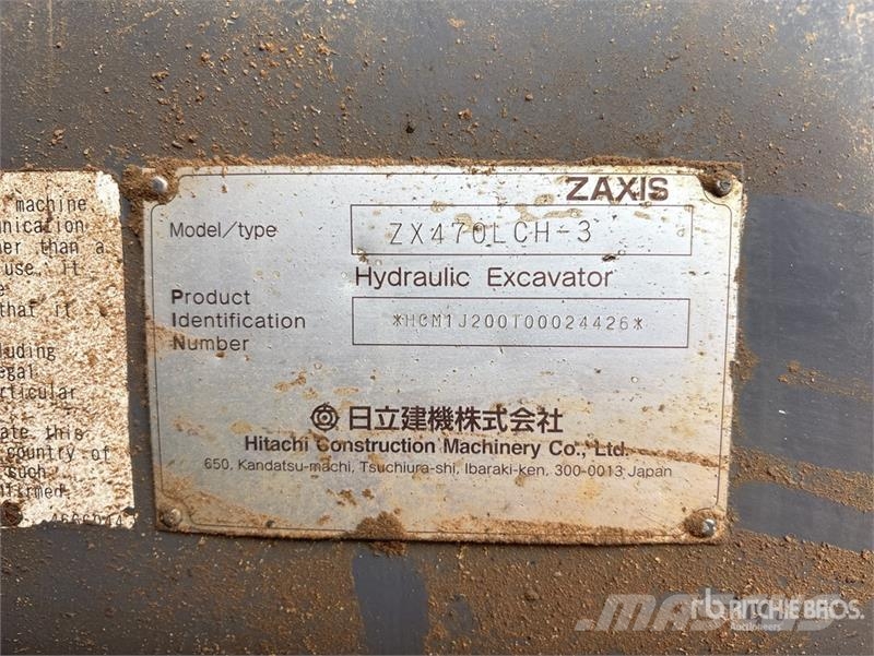 Hitachi ZX470LCH-3 Tracked Excavator Crawler excavators