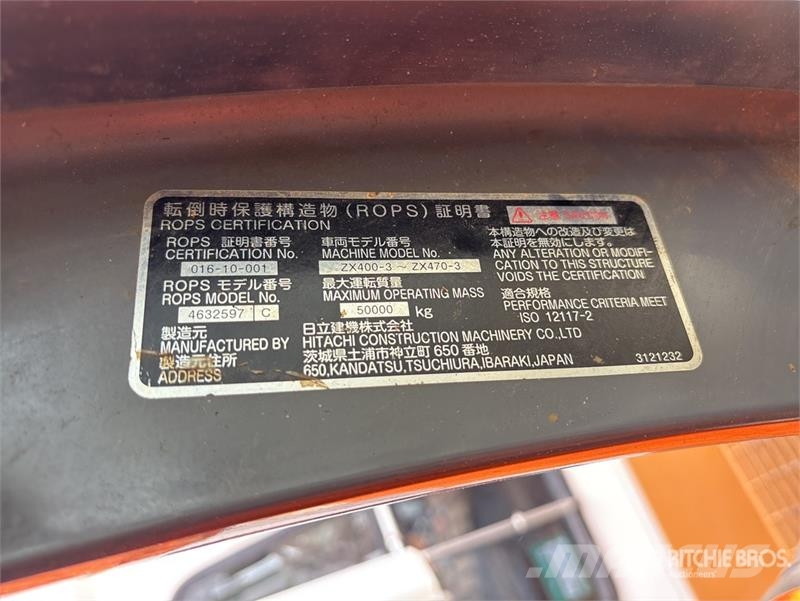 Hitachi ZX470LCH-3 Tracked Excavator Crawler excavators