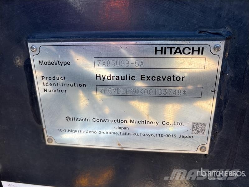 Hitachi ZX85USB-5A Tracked Excavator Гусеничные экскаваторы