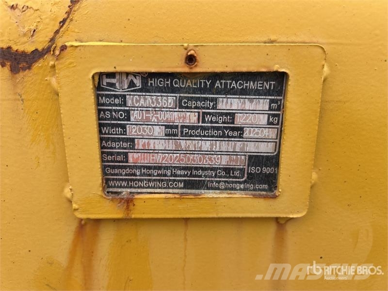 Hongwing 2030 mm Cleanup Excavator Bucket - Fits C Buckets