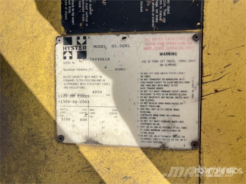 Hyster H5.00XL Forklift Targoncák-Egyéb
