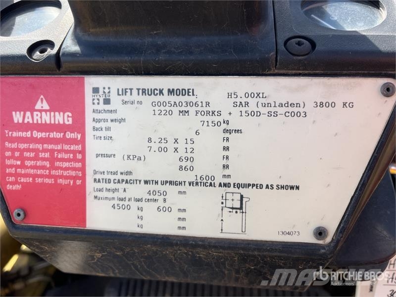 Hyster H5.00XL Forklift Targoncák-Egyéb
