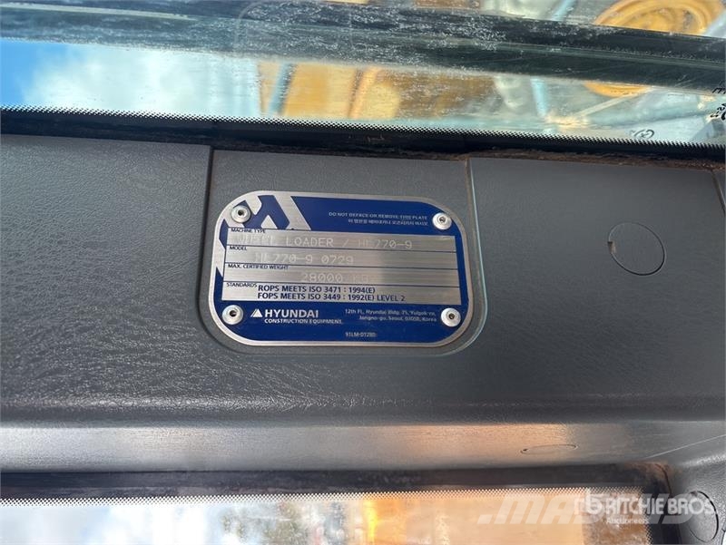 Hyundai HL770-9 لوادر بعجل