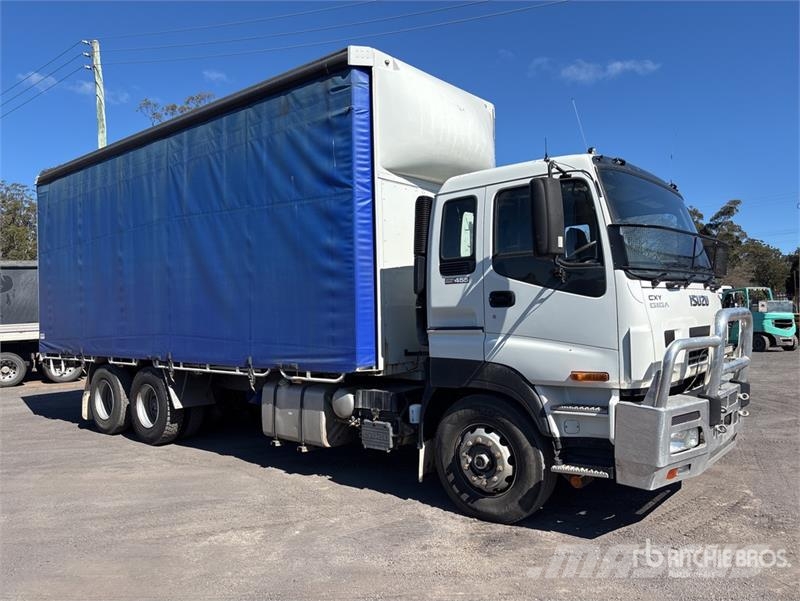Isuzu CXY 455 6x4 Curtain Side Truck Elhúzható ponyvás