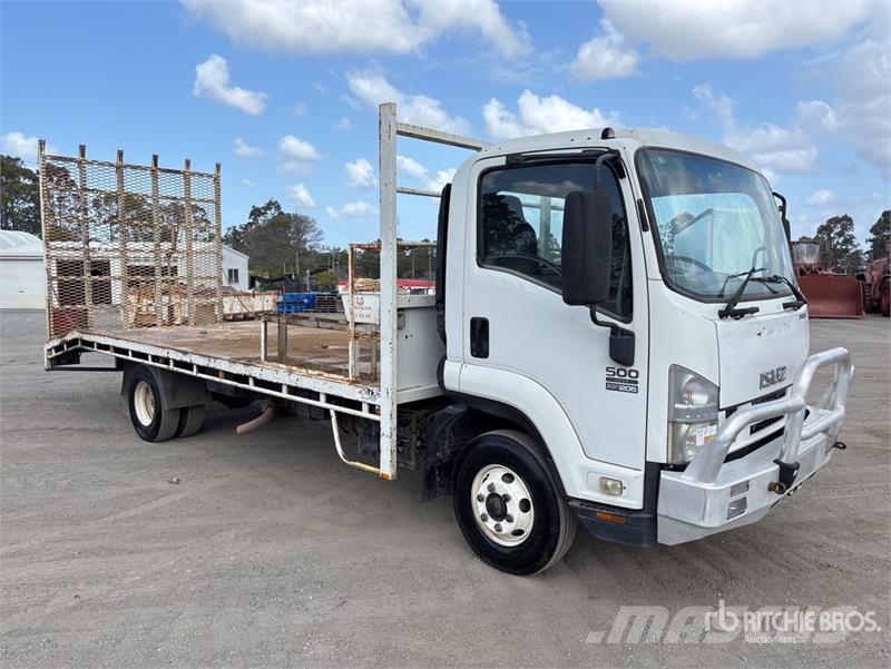 Isuzu FRR500 4x2 Flatbed Truck Platformas/izkraušana no sāniem