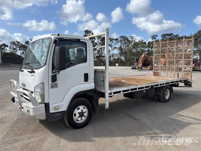 Isuzu FRR500 4x2 Flatbed Truck Platformas/izkraušana no sāniem