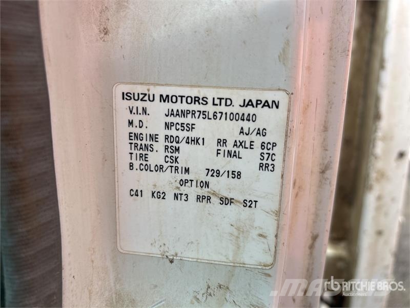 Isuzu NPR200 4x2 Flatbed Truck Platformos/ Pakrovimas iš šono