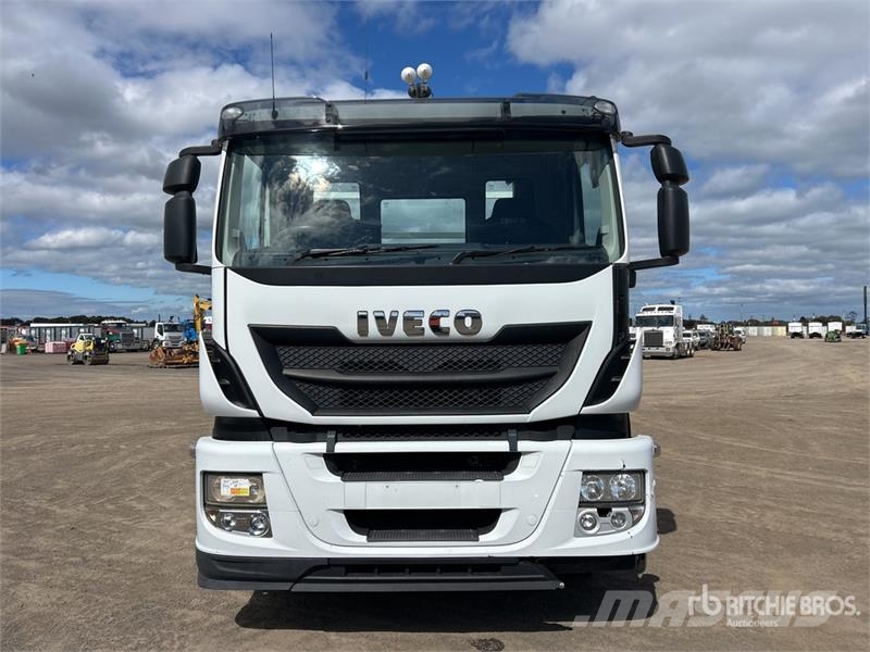 Iveco Stralis AT 500 8x4 Twin-Steer Flatbed Truck شاحنات مسطحة/مفصلية الجوانب