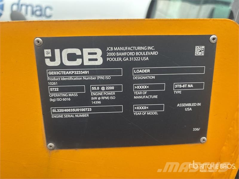 JCB 3TS-8T Two-Speed Compact Track Loader لوادر انزلاقية التوجيه
