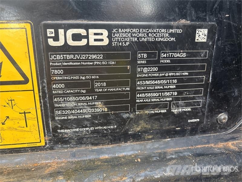 JCB 541-70 Telescopic handlers