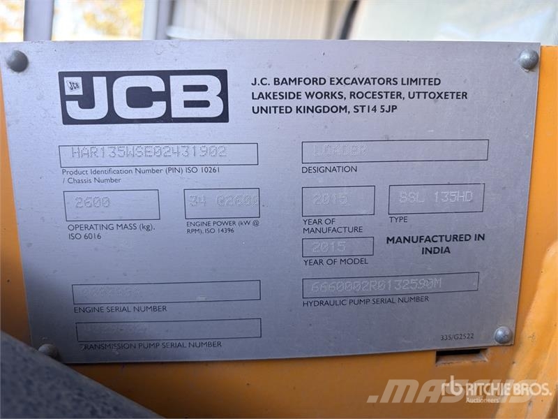 JCB SSL 135HD Skid Steer Loader Skid steer loaders